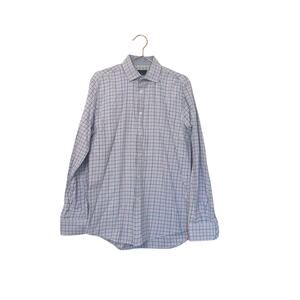 Tattersall Classic Blue and Pink Checkered Dress Shirt